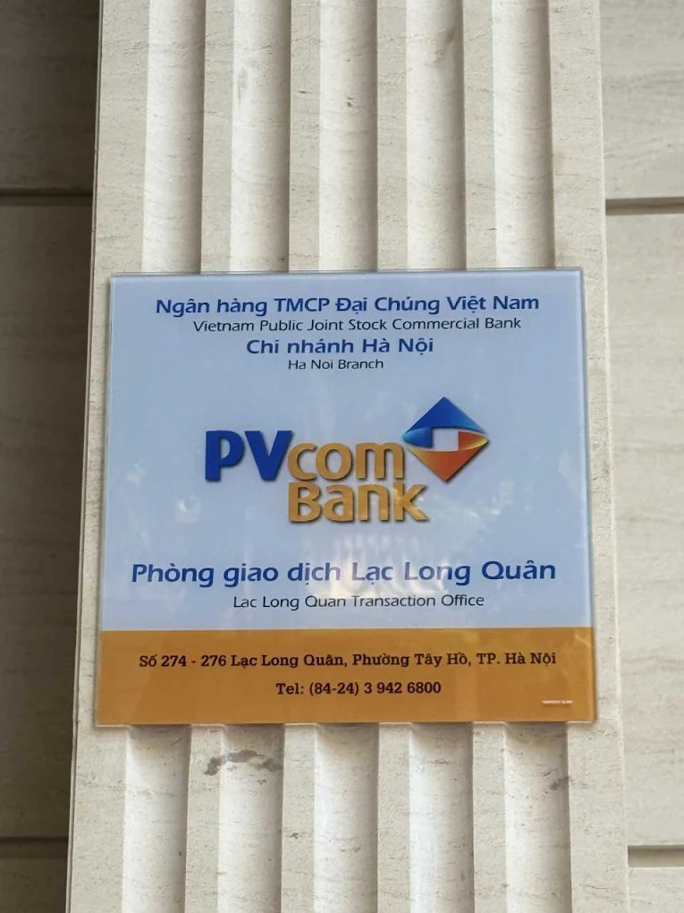Ảnh Cây ATM ngân hàng Đại Chúng PVcomBank PGD Lạc Long Quân 1